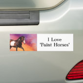 Geschilderde Bumpersticker voor zonsopgang. (Op auto)