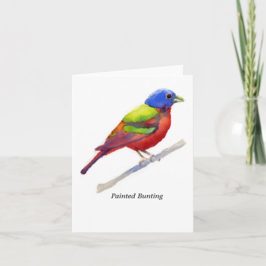 Geschilderde Bunting Kaart (Voorkant)