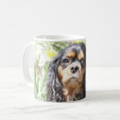 Geschilderde Cavalier King Charles Spaniel Koffiemok (Voorkant links)
