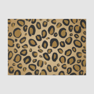 Geschilderde cheetah luipaardprint vlekken goud be tissuepapier