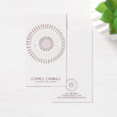 Geschilderde cirkels oorbel display visitekaartje (Bureau)