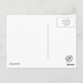 Geschilderde Daisy Bloemen Botanische Kunst Inktte Briefkaart (Achterkant)