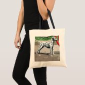 geschilderde dalmatische canvas tas (Voorkant (product))