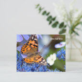 Geschilderde Dame Vlinder Ansichtkaart Briefkaart (Staand voorkant)