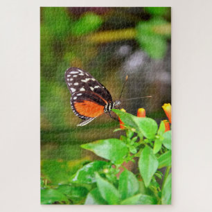 Geschilderde Dame vlinder. Legpuzzel