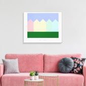 Geschilderde dames - Alamo Square - San Francisco Canvas Afdruk (Insitu (Woonkamer))