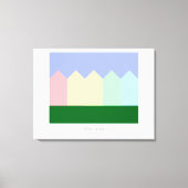 Geschilderde dames - Alamo Square - San Francisco Canvas Afdruk (Voorkant)