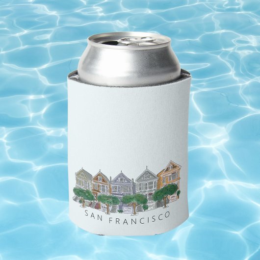 Geschilderde dames San Francisco bruiloft Blikjeskoeler