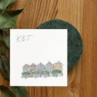 Geschilderde dames, San Francisco bruiloft cocktai