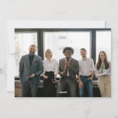 Geschilderde dames San Francisco kerstfoto Feestdagenkaart (Achterkant)