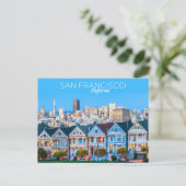 Geschilderde dames, San Francisco, U.S.A. Briefkaa Briefkaart (Staand voorkant)