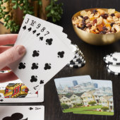 Geschilderde dames, Victoriaans huizen en skyline Pokerkaarten (Insitu)