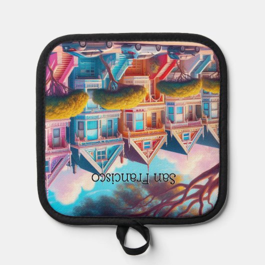 Geschilderde dames Victoriaans San Francisco Souve Pannenlap (Voorkant)