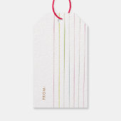 Geschilderde Dennen Gift Tag Cadeaulabel (Achterkant)