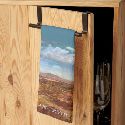 Geschilderde Desert Keuken Handdoek (Derde Gevouwen)