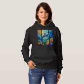 Geschilderde dolfijn hoodie (Voorkant volledig)