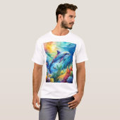 Geschilderde dolfijn t-shirt (Voorkant volledig)