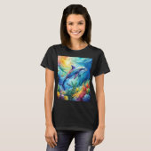 Geschilderde dolfijn t-shirt (Voorkant volledig)