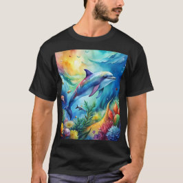 Geschilderde Dolfijn T-shirt
