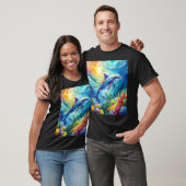 Geschilderde Dolfijn T-shirt (Unisex)
