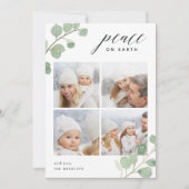 Geschilderde eucalyptus | Holiday Photo Collage Ca Feestdagenkaart (Voorkant)