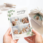 Geschilderde eucalyptus | Holiday Photo Collage Ca Feestdagenkaart
