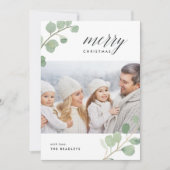 geschilderde eucalyptus | Vakantie fotokaart Feestdagenkaart (Voorkant)