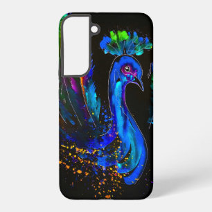 Geschilderde Fantasievolle Pauw Samsung Galaxy Hoesje