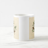 Geschilderde Finch (Bunting) Audubon's vogels in A Koffiemok (Center)