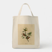 Geschilderde Finch (Bunting) Audubon's vogels in A Tote Bag (Achterkant)