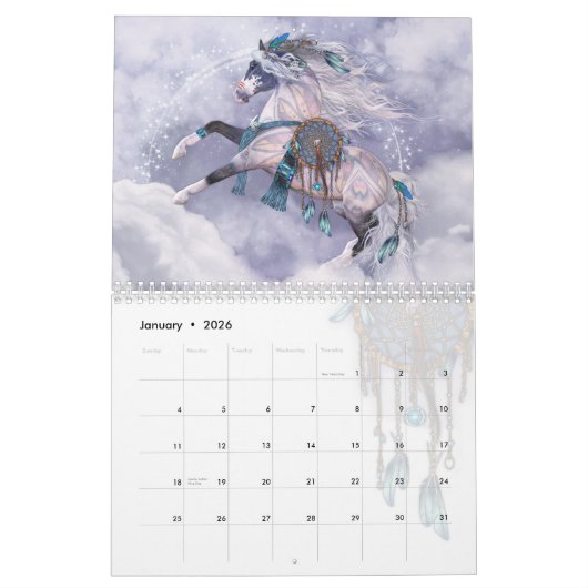 Geschilderde fonies 2 kalender (Jan 2026)