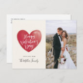 Geschilderde Foto | van de Valentijnsdag van het Feestdagenkaart (Voorkant / Achterkant)