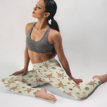 Geschilderde geiten en Polka Dots op Cream Pattern Leggings<br><div class="desc">Voeg wat speelse kleuren toe aan je outfit met deze leggings met patronen. Mijn waterverf schilderde illustraties van geitenkeutels in de kleuren sinaasappel,  aqua,  paarse en blauw tegen een crèmekleurige achtergrond,  samen met afgestemde waterverf geschilderde polka stippen voor een leuke,  kunstzinnige look.</div>