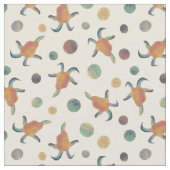 Geschilderde geiten en Polka Dots op Cream Pattern Stof (Close Up)