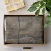 Geschilderde Gestreepte Uil DBL Tissuepapier (Geschenk)