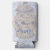 Geschilderde Ginger Jar Fles CAN COOLER (Achterkant)