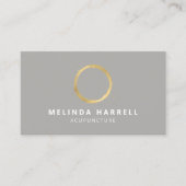 Geschilderde gouden cirkel acupunctuur, wellness g visitekaartje (Voorkant)