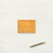Geschilderde Gouden Grunge Abstract Post-it® Notes (Op bureau)