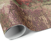 Geschilderde Graffiti Grunge Herfst Rood Groen Roe Cadeaupapier (Rol Hoek)