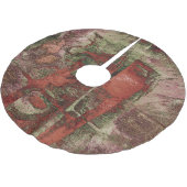 Geschilderde Graffiti Grunge Herfst Rood Groen Roe Kerstboom Rok (Gekanteld)