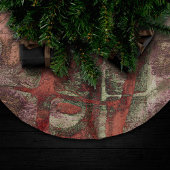 Geschilderde Graffiti Grunge Herfst Rood Groen Roe Kerstboom Rok