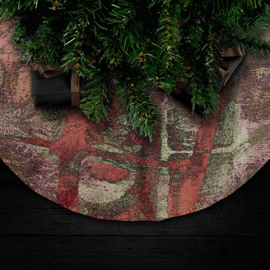 Geschilderde Graffiti Grunge Herfst Rood Groen Roe Kerstboom Rok