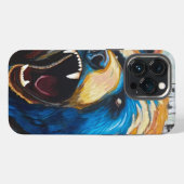 Geschilderde Grizzly iPhone Hoesje (Achterkant horizontaal)