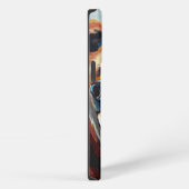 Geschilderde Grizzly iPhone Hoesje (Rechterkant)