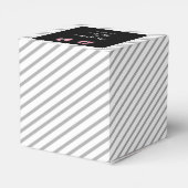 Geschilderde Groom Silhouetten Gay Bruiloft Favor  Bedankdoosjes (Achterkant)