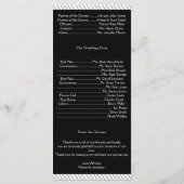 Geschilderde Groom Silhouetten Gay Trouwprogramma Programmakaart (Achterkant)