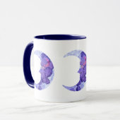 Geschilderde halve maan mok (Voorkant links)