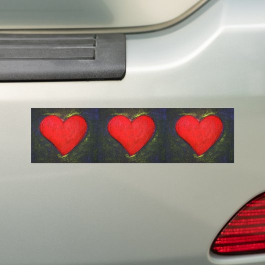 Geschilderde hark bumpersticker (Op auto)