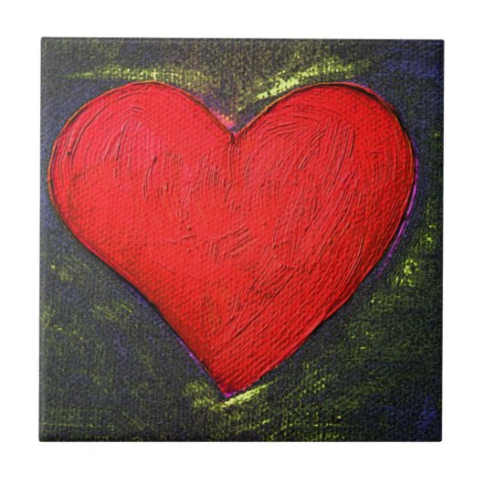 Geschilderde hark tegeltje (Voorkant)