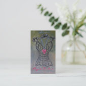 Geschilderde hark visitekaartje (Staand voorkant)